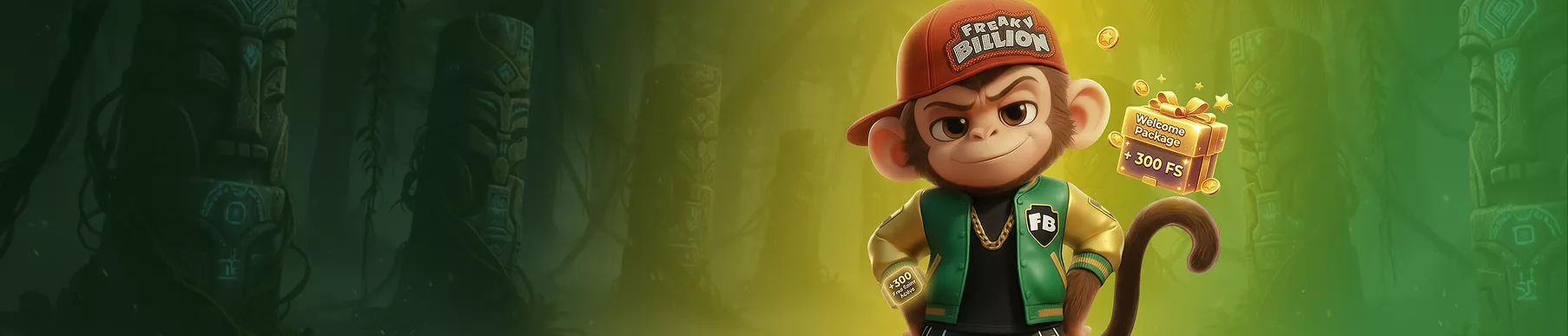 Welcome Package €3000 + 300 Free Spins!